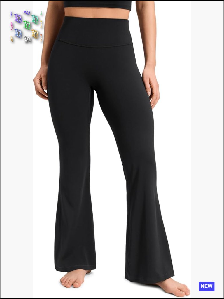 Buttery Soft High Rise Flare Leggings Y2k Chic Yoga Lounge Pants 29" Inseam